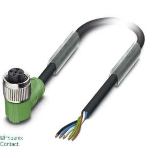 Optical Acoustic Values 101: SAC-5P-5.0-PUR/M12FR Lead 5Pin Female Plug Angle 5m