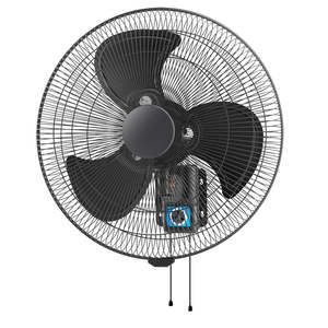 Residential 128: Wall Fan 450mm Oscillating Black
