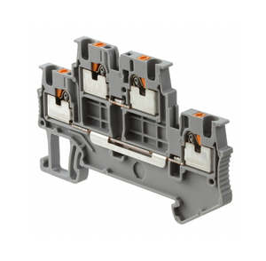 PTTB 1.5/S Terminal 1.5mm Push In Double-Level Grey