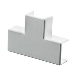 AussieDuct Mini Trunking Flat Tee 25 x 16mm White