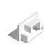 AussieDuct Mini Trunking End Cap 25 x 16mm White