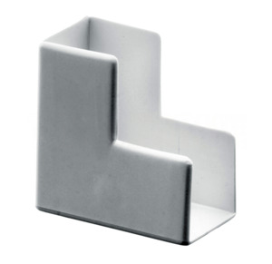 AussieDuct Mini Trunking External Angle 16 x 16mm White