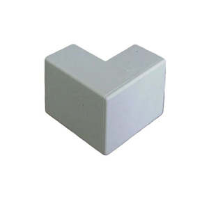 AussieDuct Mini Trunking External Angle 16 x 10mm White