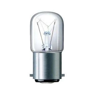 Incandescent 36: Lamp GLS T25 15W BC B22 230-240V Clear (Twin Pk)