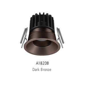Luminaires 2: Titan Downlight Tilt 11W 3k 75mm Cut Out Dim Dark Bronze ICF