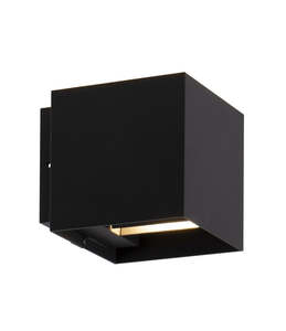 Loto II Up & Down Wall Light 10w IP65 3000k Matt Black