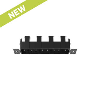 Cevon Trimless Frame Rectangular Quad for M41 Module Black