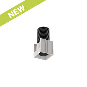 Led Interior 214: Cevon T2 Lotus Square HO 6.5W 3k 36Deg Wh Blk Anti-glare