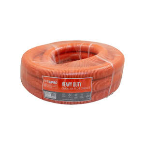 Corrugated Conduit 80mm Orange (10m Roll) Per Metre