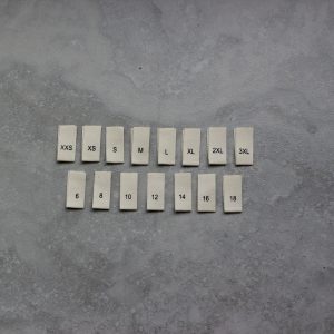 Black Woven Size Pips (MINZ)