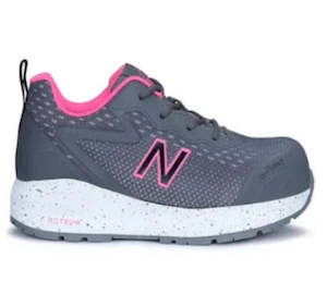 NEW BALANCE LOGIC WOMENS GREY/PINK SAFETY SHOE, PAIR