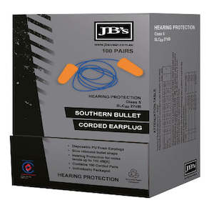 JB's Southern Bullet Corded Earplug (100 pair) 8P060
