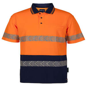 JB'S Hi Vis S/S Segmented Tape Polo 6HSST