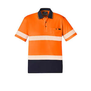 ZH535 Unisex Hi Vis Segmented Tape Short Sleeve Polo