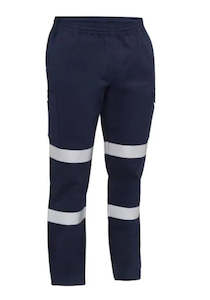 Hi Vis Pants: BISLEY STRETCH COTTON DRILL ELASTIC WAIST CARGO TROUSER