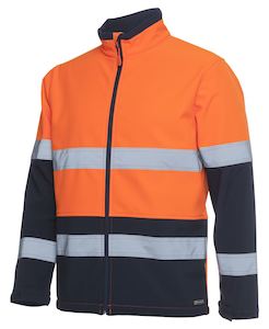 Hi Vis Jackets: JB'S HI VIS (D+N) THREE LAYER SOFTSHELL JACKET 6DWJ
