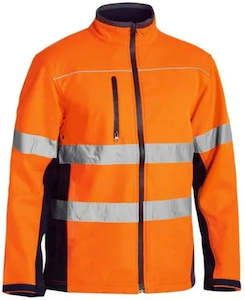 Hi Vis Jackets: BISLEY HI VIS SOFTSHELL JACKET