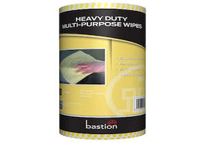 Toilet Papers: Bastion Heavy Duty Wipes on a Roll - Yellow