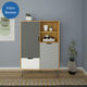 Sao Paulo display unit, Oak , Graphite , White, Silver, Decor-Friendly Design? Solved
