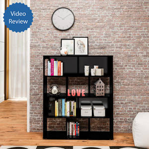 Suzano Bookcase - Black, Modern? Solved