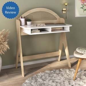 Products: Brusque Desk - Natural/ White, Modern Solved