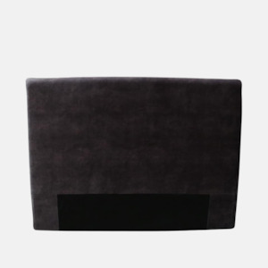 Bedroom 1: Santa Fe Vintage Velvet Bedhead - Charcoal