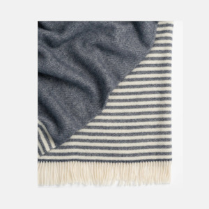 Catlins Wool Throw - Navy