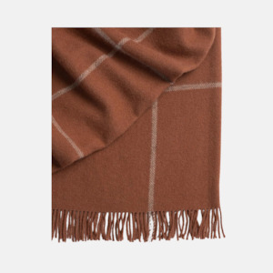 Cushions Throws: Ranfurly Throw - Clay