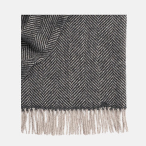 Cushions Throws: Lerwick Throw - Charcoal