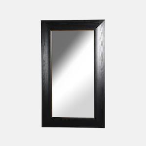 Mirrors: Rectangular  Mirror Oak - Black