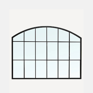 Mirrors: Mantle Iron Arch Grid Mirror