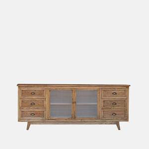 Sideboards: Greer Oak & Glass Sideboard