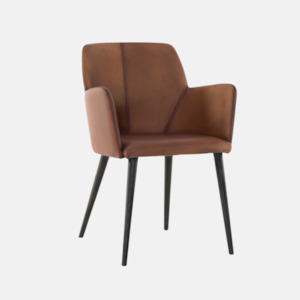 Dining Chairs 1: Stewart Leather Dining Chair