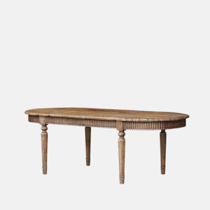 Edwin Oval Elm Dining Table