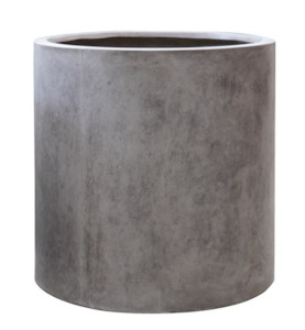 Mikonui Cylinder Planter - Weathered Cement
