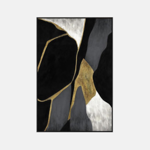 Wall Art 1: Patched Gold Foil Canvas