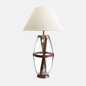 Leather Strapped Lamp