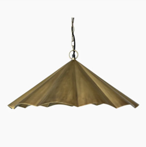 Pendants: Scalloped Pendant - Gold