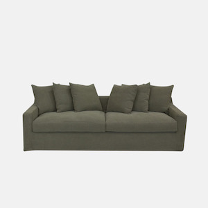 Sofas: Lucca 3 Seater Sofa - Olive
