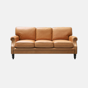 Sofas: Brunton 3 Seater Sofa - Camel