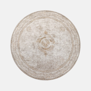 Adonis Round Rug -  Honey Grey