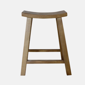 Barstools: Scandi Elm Barstool - Natural