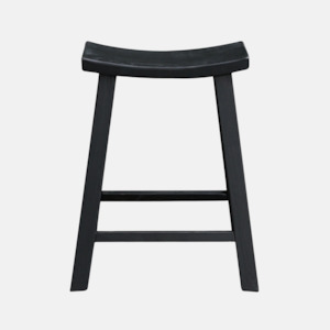 Scandi Elm Barstool - Black