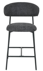 George Counter Stool - Charcoal Chenille