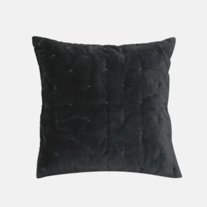 Bedding: Velvet Euro Covers 2pcs - Coal