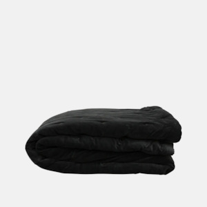 Bedding: Velvet Bedspread - Coal