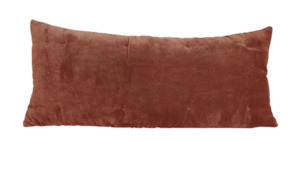 Bedding: Velvet Lodge Cushion Brick