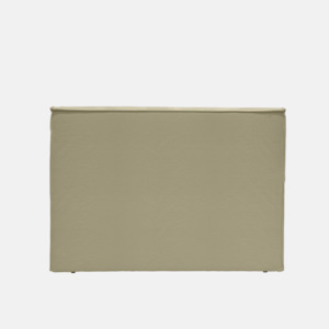 Kelly Slip Cover Bedhead - Khaki