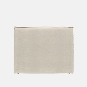 Bedheads: Kelly Slip Cover Bedhead - Oatmeal
