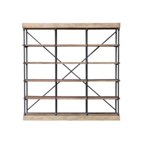 Large Elm & Iron Shelves